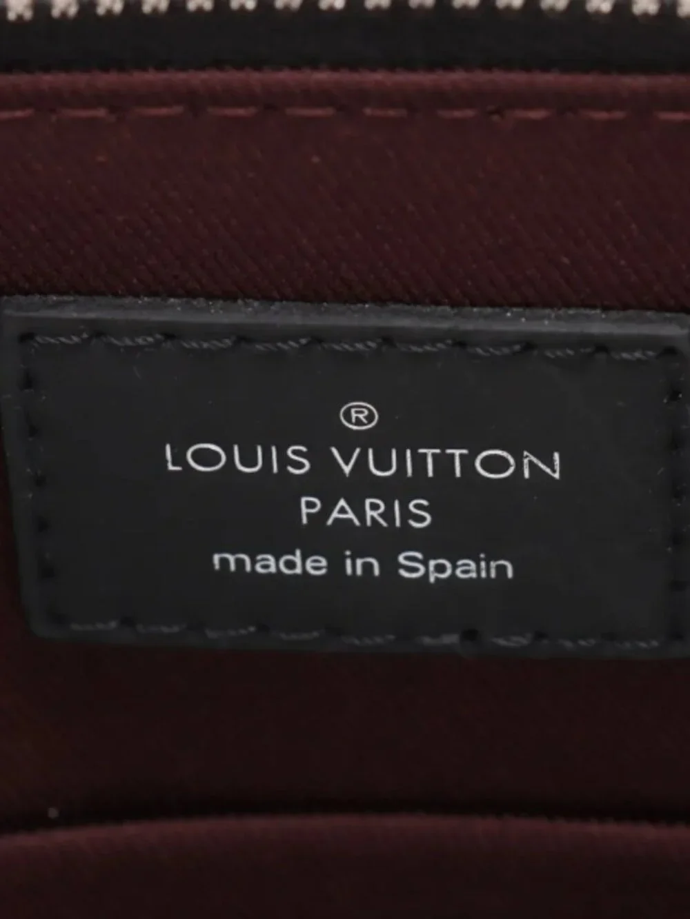 Louis Vuitton Monogram Macassar Porte Documents Jour NM Brown x Black